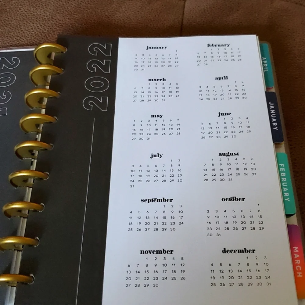 Classic size Happy Planner 12 months